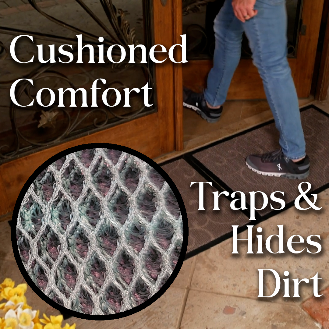Aqua-Terra 2' x 3' Dirt Scraping Indoor Outdoor Doormat