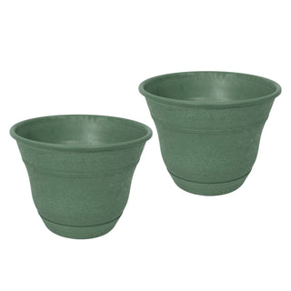 sonata self watering planter Set of 2 Firmastone 15" Self-Watering Smart Planters – Bernini Fountains