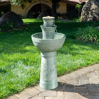 Aurel Cordless Modular Fountain w/Bird Feeder