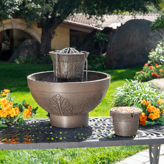 Aurel Cordless Modular Fountain w/Bird Feeder
