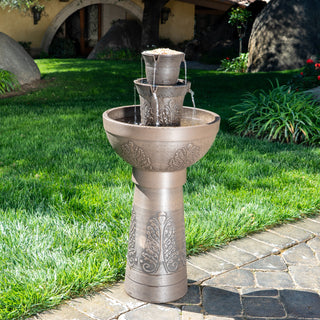 Aurel Cordless Modular Fountain w/Bird Feeder