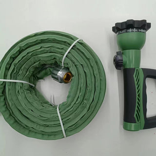 Bernini 40' Expanding Fabric Garden Hose with Easy Grip Nozzle