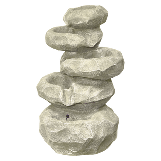 Molina Corded Rock Waterfall Fountain