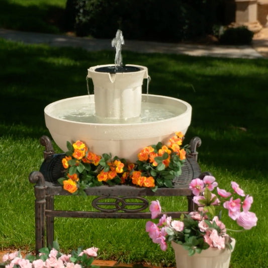 Bari 5-In-1 Cordless Fluted Fountain