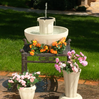 Bari 5-In-1 Cordless Fluted Fountain