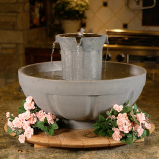 Bari 5-In-1 Cordless Fluted Fountain