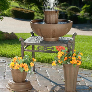 Bari 5-In-1 Cordless Fluted Fountain