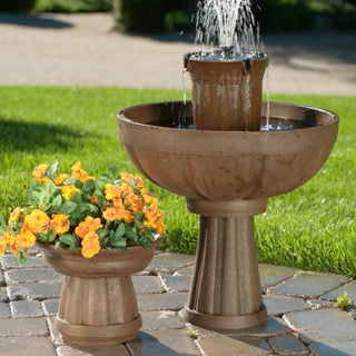 Bari 5-In-1 Cordless Fluted Fountain