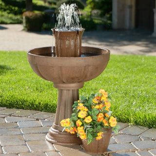 Bari 5-In-1 Cordless Fluted Fountain