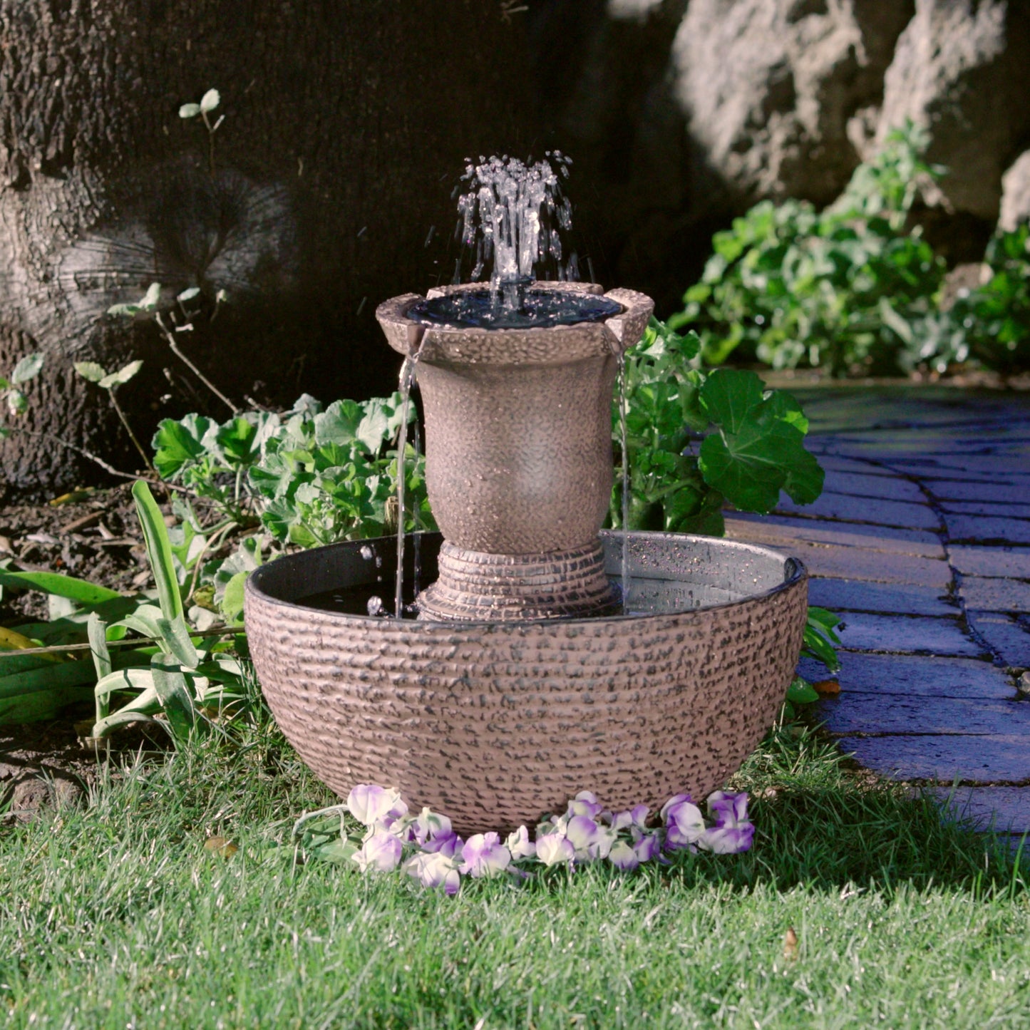 Weathered Pot for Fountain, Planter or Hose Holder