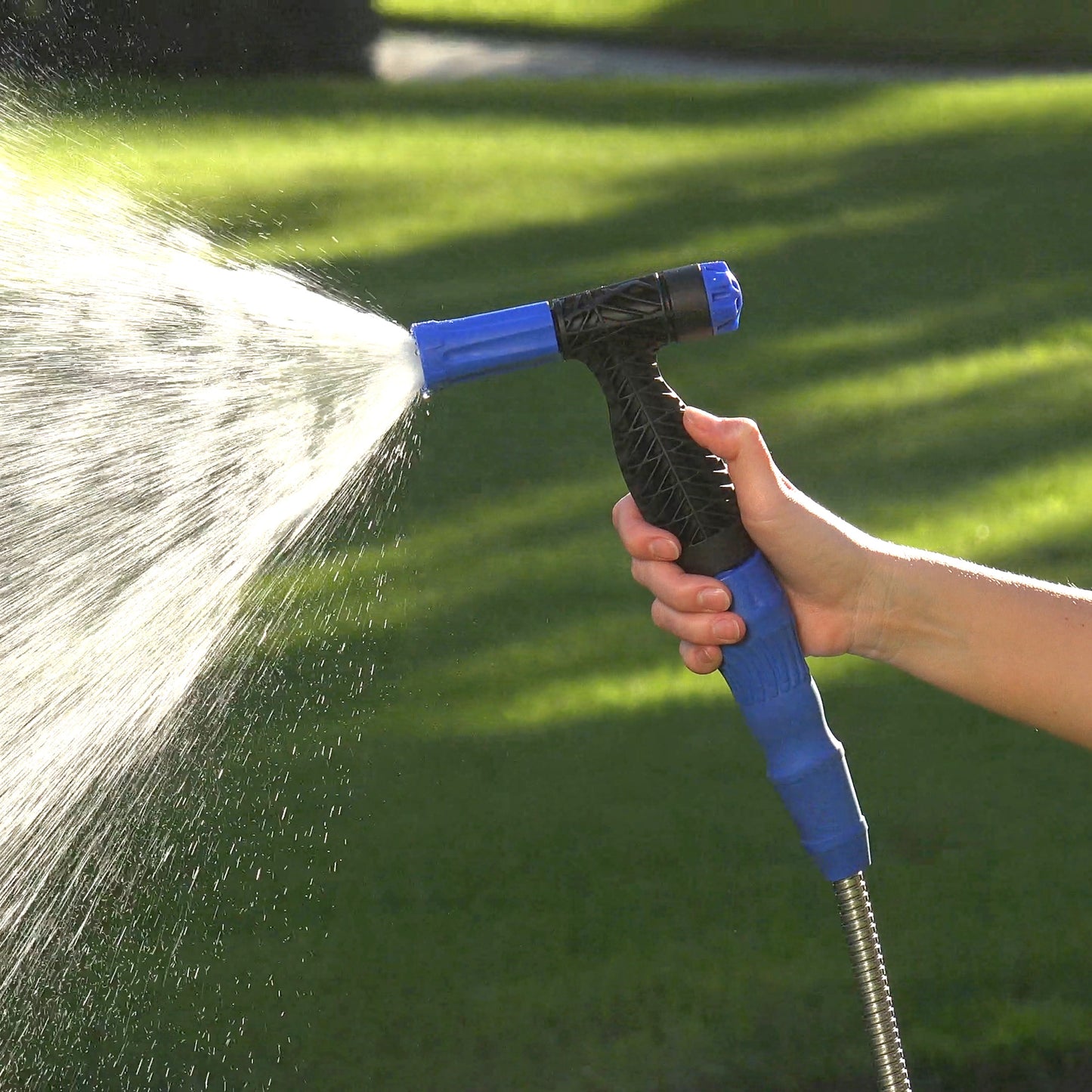 Expanding Metal Garden Hose® with 2-Way Nozzle