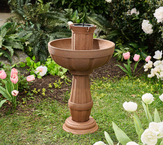 Bari 5-In-1 Cordless Fluted Fountain