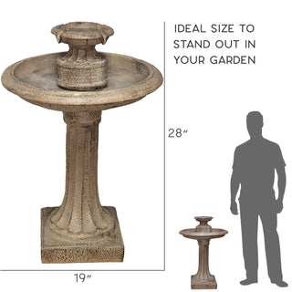 Piuma Bird Bath Fountain