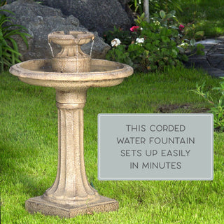 Piuma Bird Bath Fountain