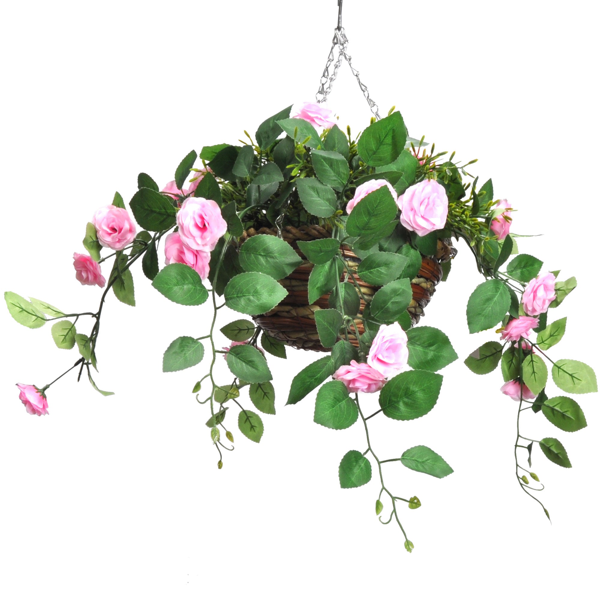 scented hanging basket plants 16" Scented Diffusing Faux Floral Hanging Basket – Bernini Fountains