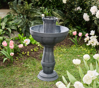 Bari 5-In-1 Cordless Fluted Fountain