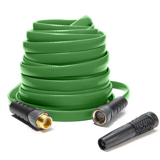 Compact No-Kink Rubber Garden Hose