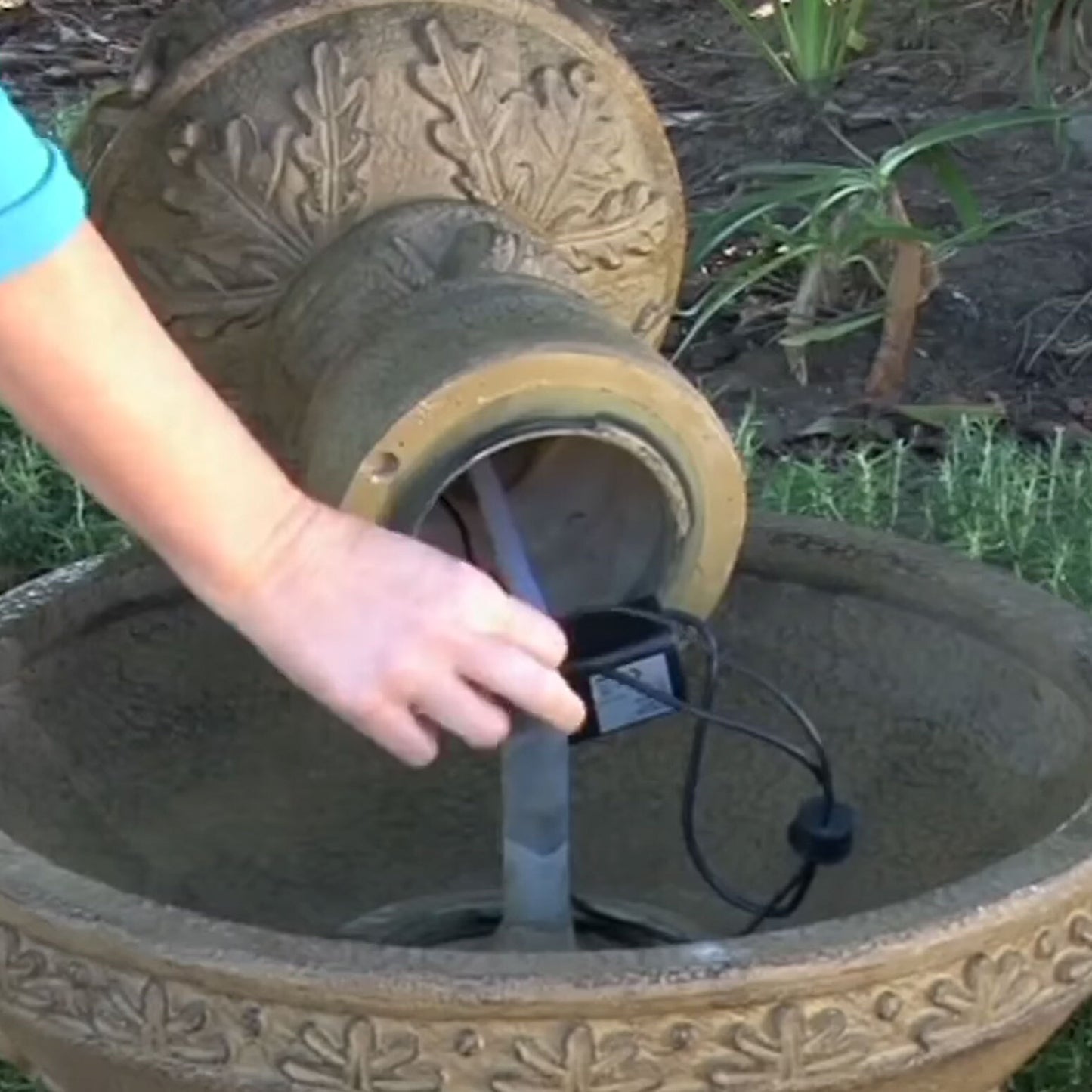 Fountain Pump with Black Connector