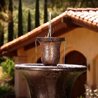 4-in-1 Fountain Tower w/Planter Bowl