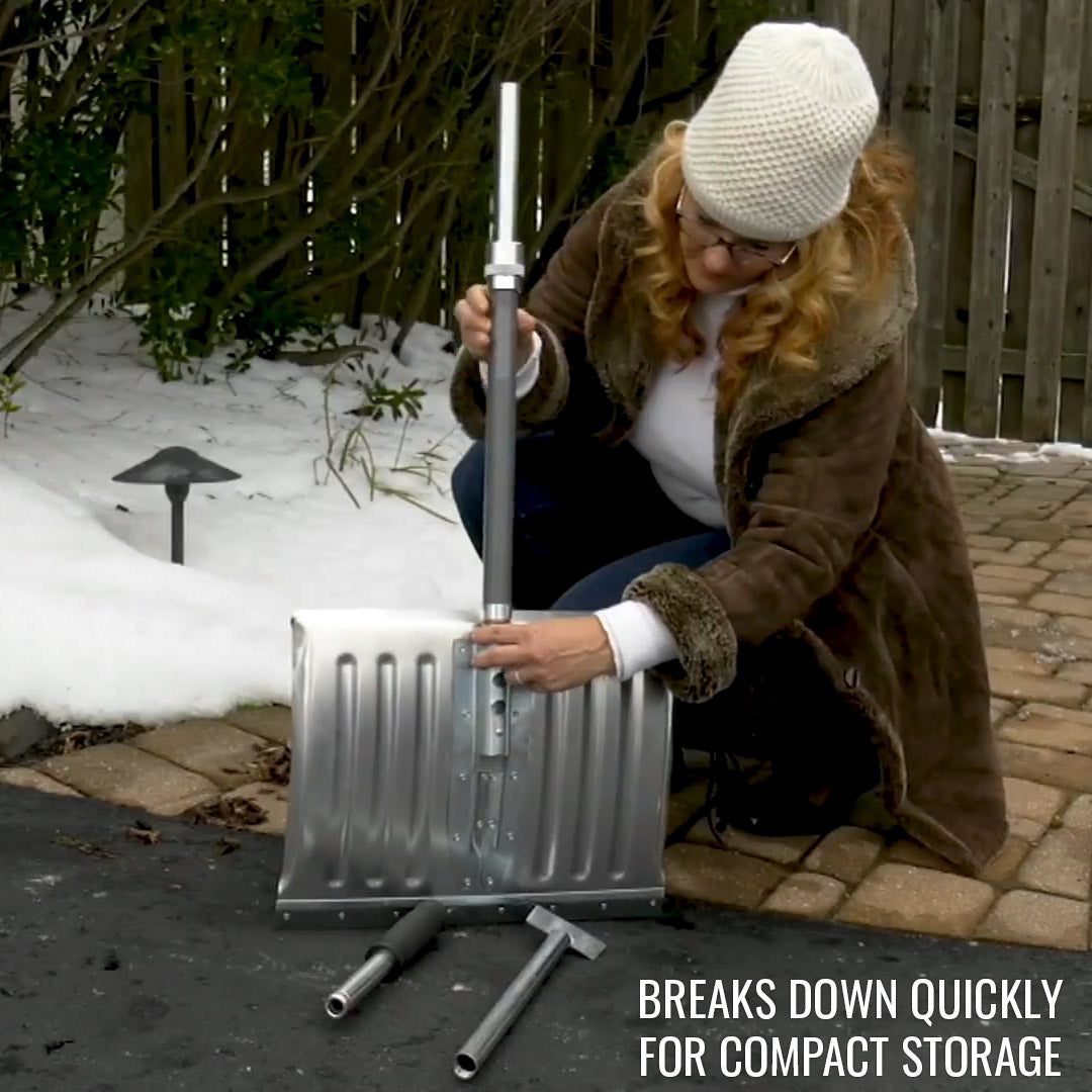 2-in-1 Collapsible Snow Shovel and Ice Chipper