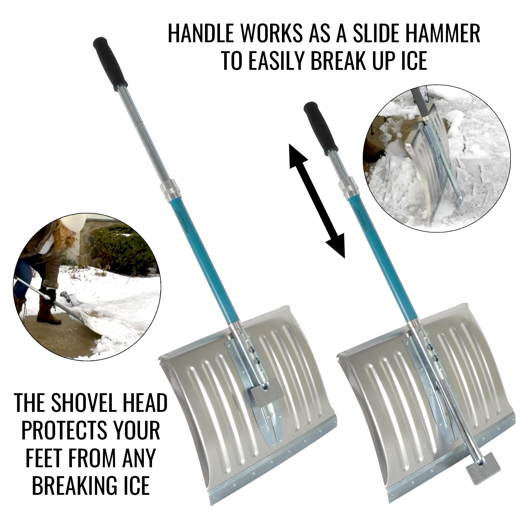2-in-1 Collapsible Snow Shovel and Ice Chipper – Bernini Fountains