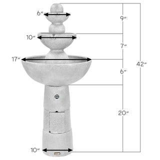 Milan 3-tier Hybrid Fountain