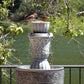 Roman 2-in-1 Cordless Fountain Tower with Finial and Lights