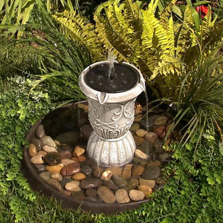 Roman 2-in-1 Cordless Fountain Tower with Finial and Lights