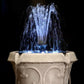 Roman 2-in-1 Cordless Fountain Tower with Finial and Lights